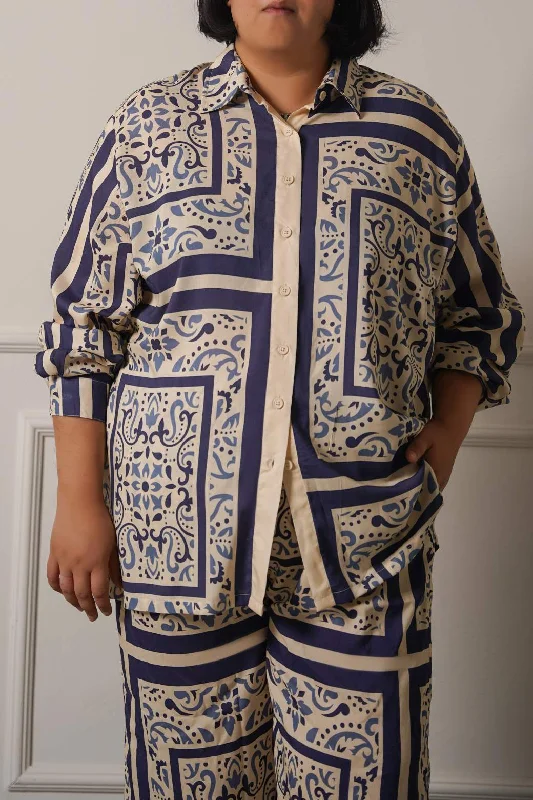 CURVE PORCELAIN PRINTED SHIRT