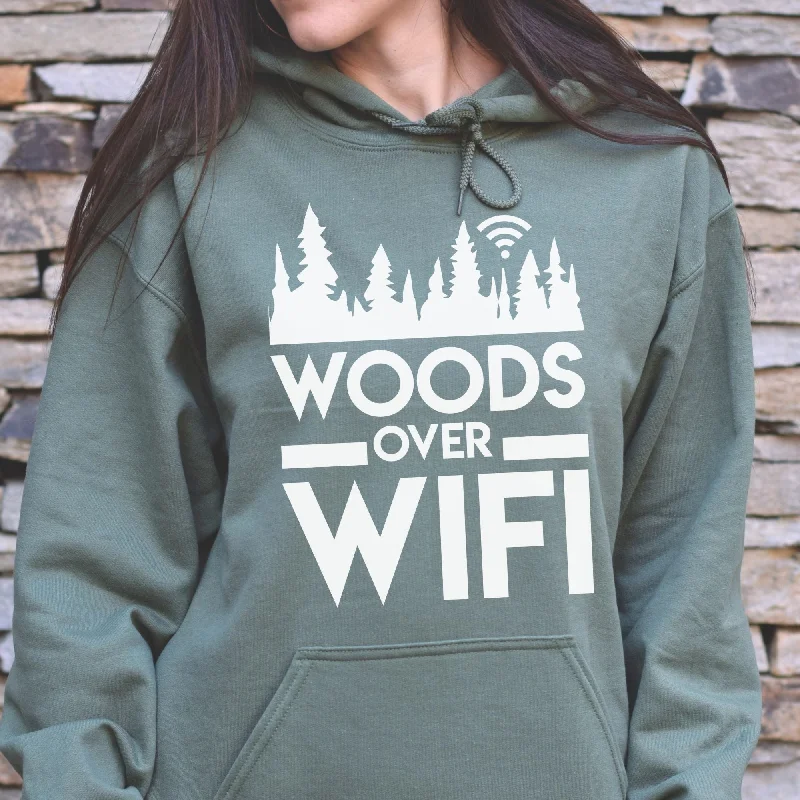 Woods Over Wifi Sweatshirt - Get Outdoors Hoodie or Crewneck *UNISEX FIT*