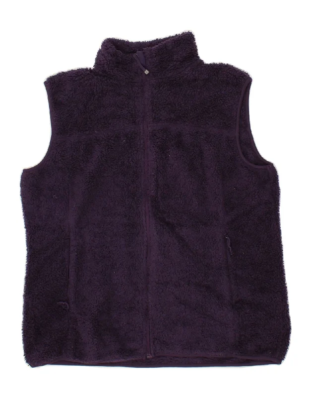 MOUNTAIN WAREHOUSE Womens Fleece Gilet UK 20 2XL  Purple Polyester