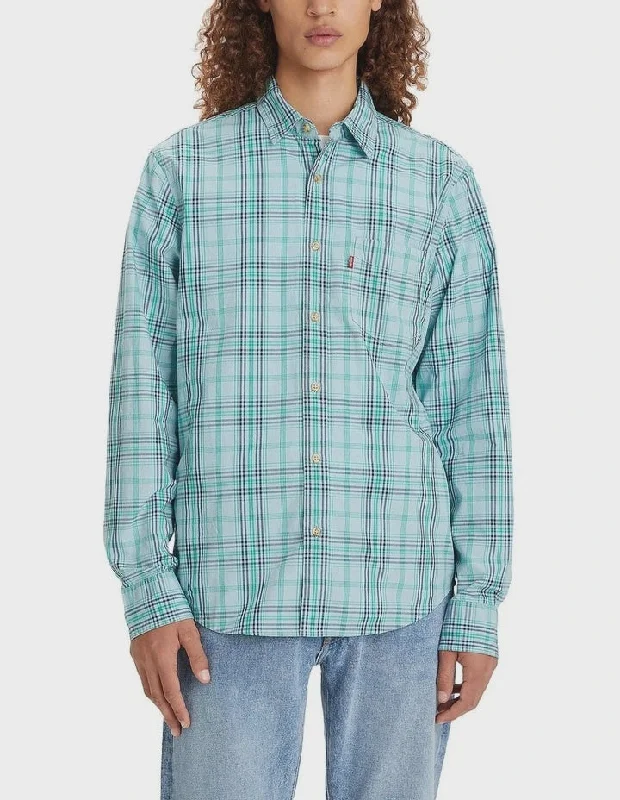 Sunset 1 Pocket L/S Shirt - Dieter Plaid