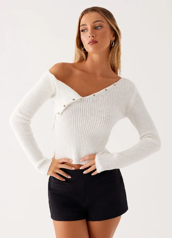 Waverly Knit Top - White