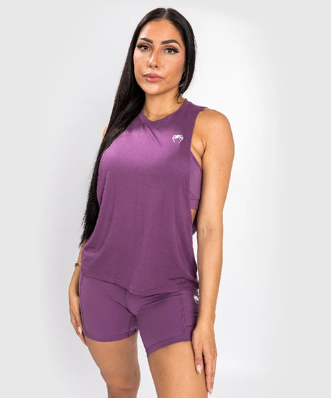 Venum Essential Women's Drop Sleeve Tank Top - Dusky Orchid/Brushed Silver