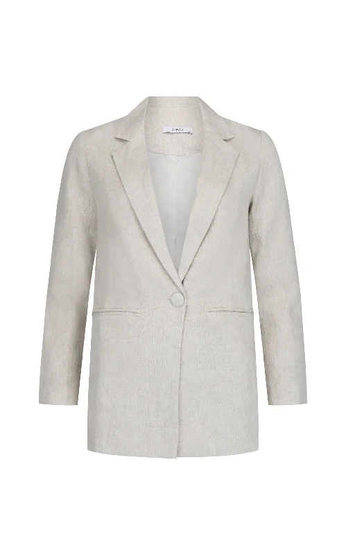 MIKA LINEN BLAZER - NATRUAL