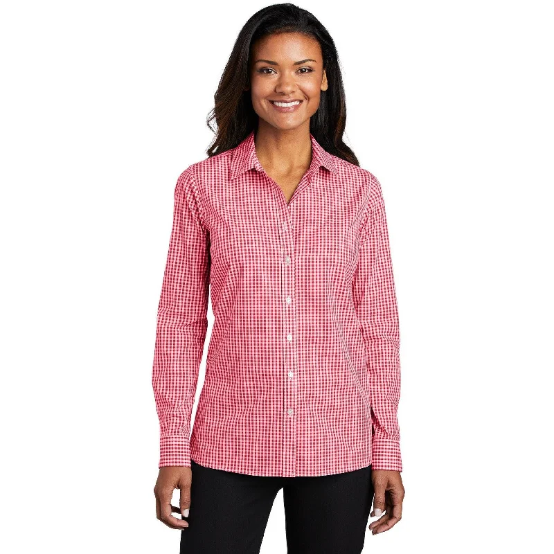 CLOSEOUT - Port Authority Ladies Broadcloth Gingham Easy Care Shirt