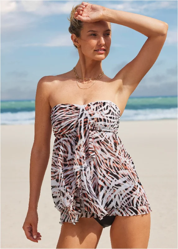 Lanai Bandeau Tankini - Into The Wild