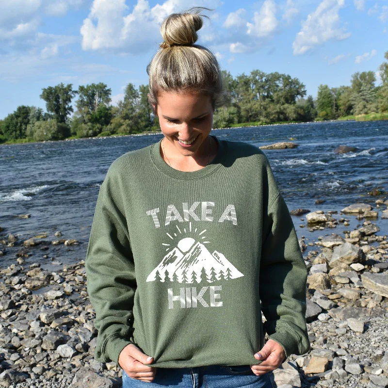 Take A Hike Sweatshirt - Hiking Hoodie or Crewneck for Hiker *UNISEX FIT*