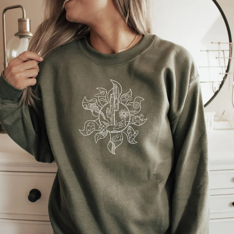 Desert Sunshine Crewneck - Cactus Sweatshirt or Hoodie *UNISEX FIT*