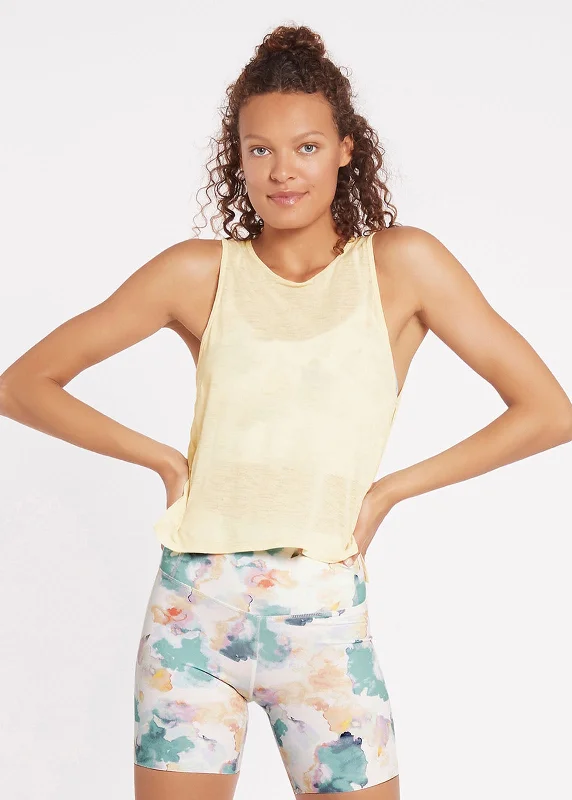 Breezy Crop Tank Honey Butter