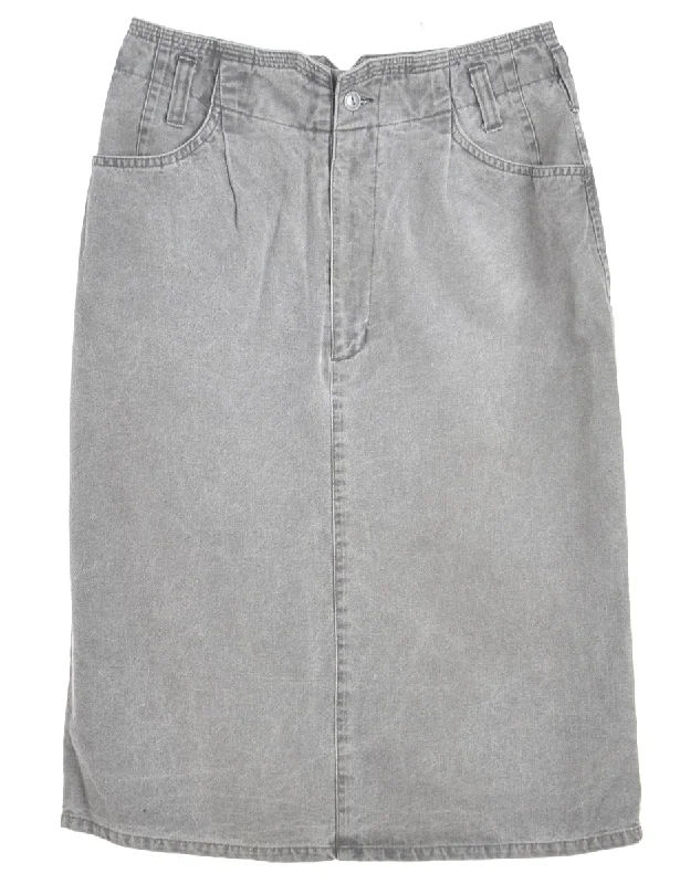 1990s Pencil Shape Denim Skirt - S