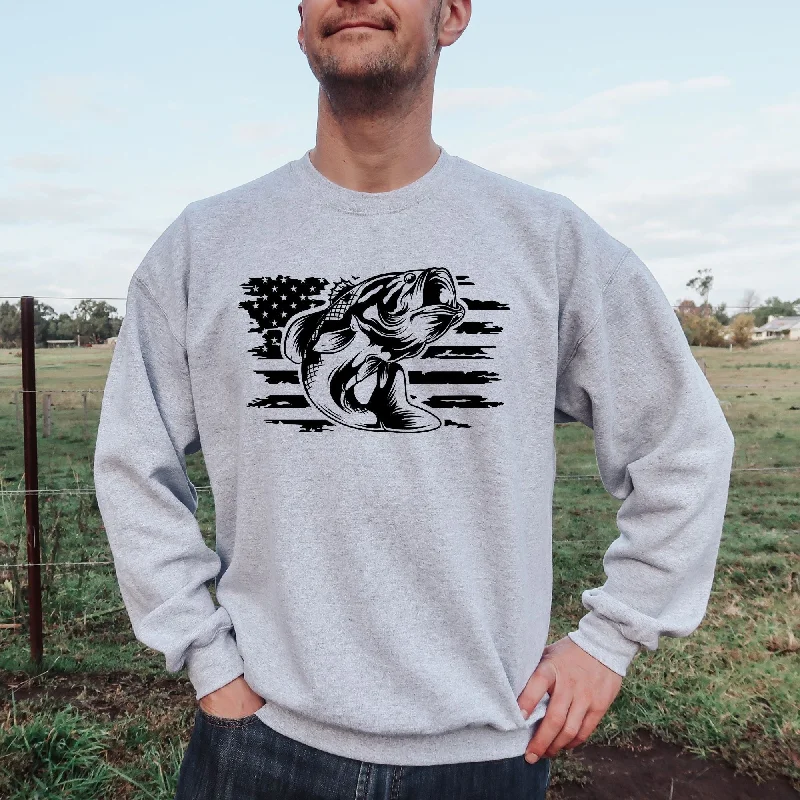 Fish Flag Crewneck or Hoodie Sweatshirt *UNISEX FIT*