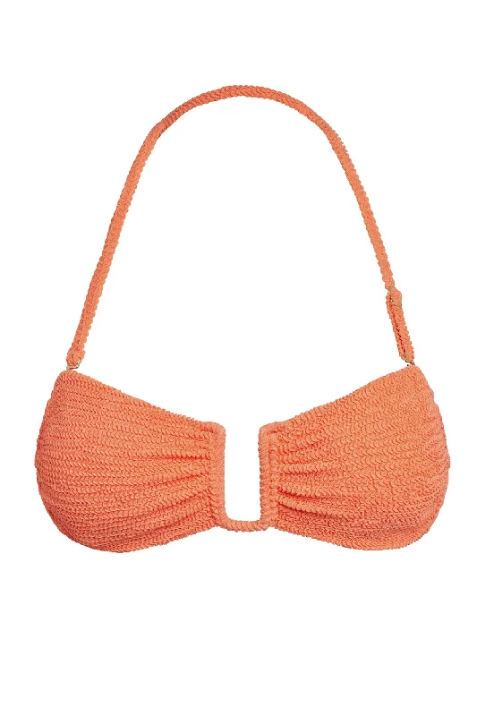 St. Martinique Bandeau - Summer Peach Crinkle