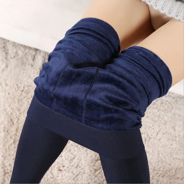 Women's Clothing Candy Colors Women Pants Plus Velvet Thick Warm Leggings Ladies Pants For Winter Super Elastic Women Leggings