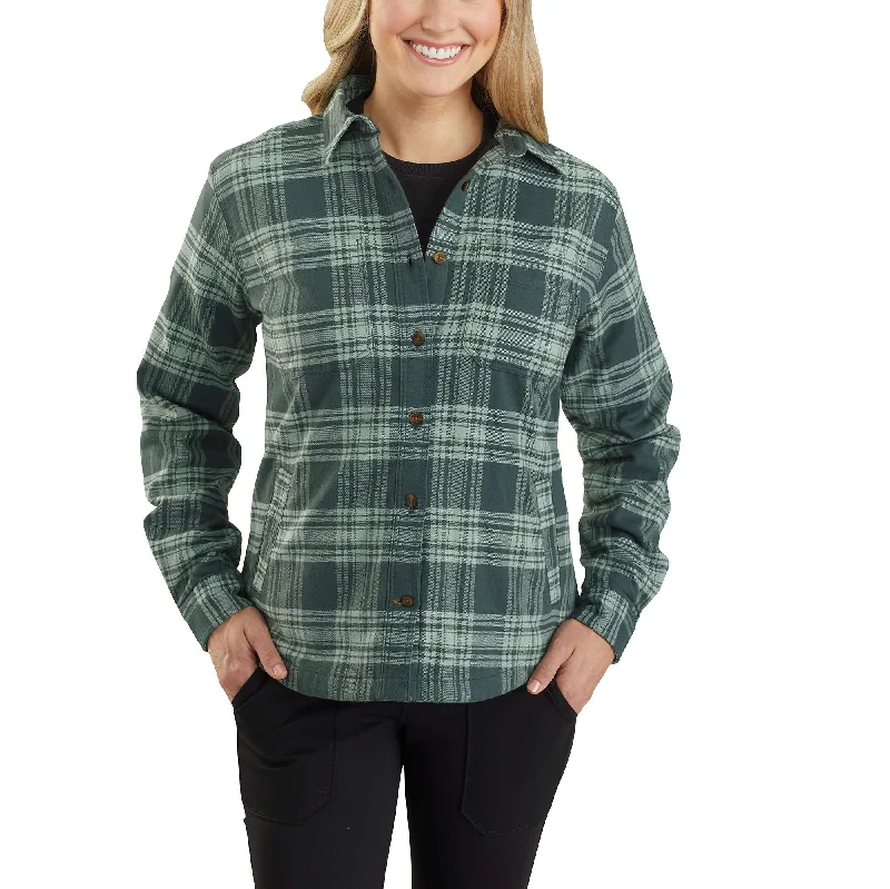 Carhartt® Rugged Flex® Relaxed Fit Flannel Fleece Lined Plaid Shirt