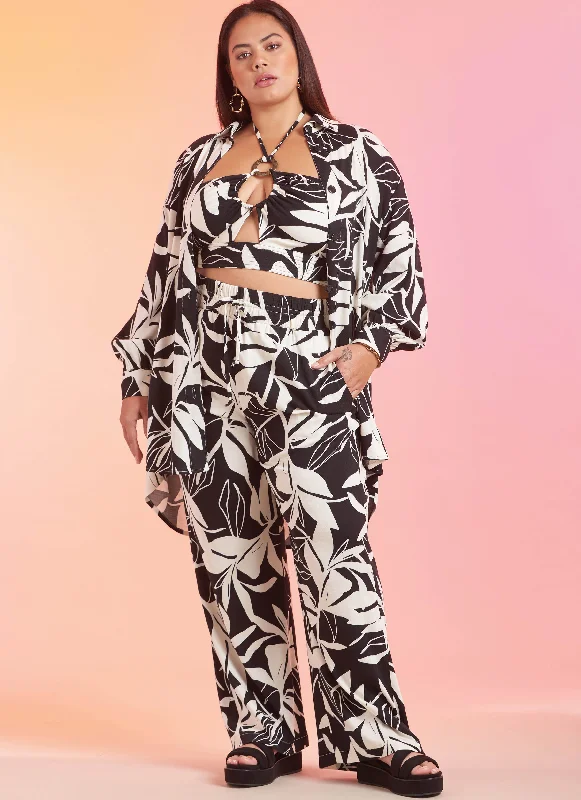 Simplicity 9756 sewing pattern Misses' and Women's Shirt, Pants and Halter Top Youthful Women's Pop